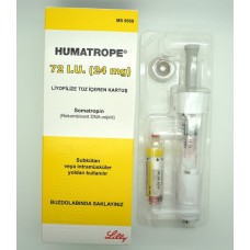 5X Humatrope 72IU (24mg) HGH - Lilly, Turkey